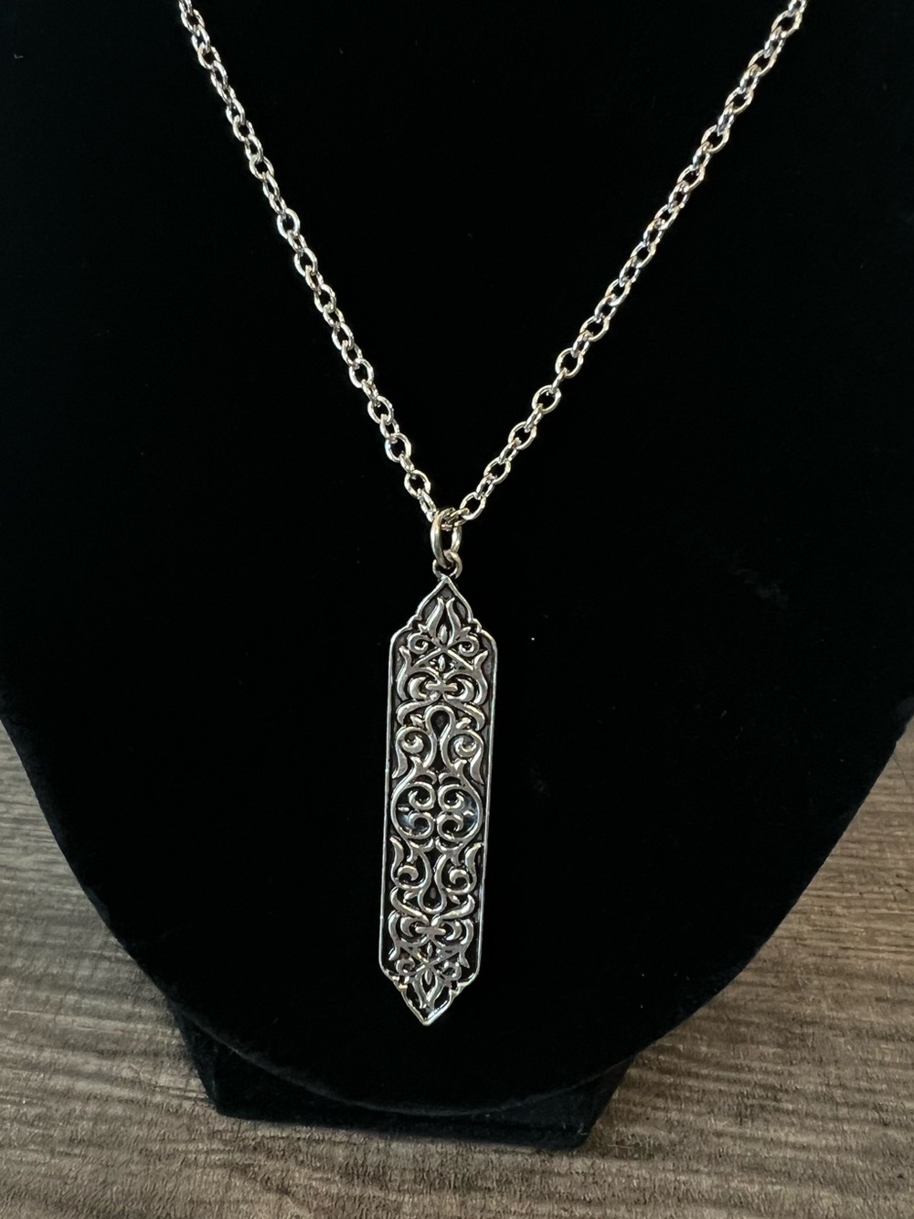 New Silver Filigree Pendant Necklace – 20”chain / Handcrafted Fantasy & Celtic